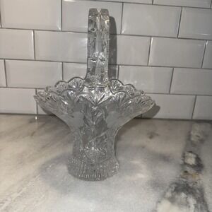 Princess House 540 Home Decorative Crystal Basket - 10x8 inches